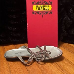 Van Eli Women's Silver Strappy Sandals